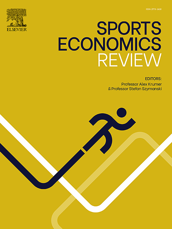 Go to journal home page - Sports Economics Review